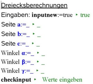 Dreiecksberechnungen